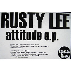 Rusty Lee - Attitude E.P.