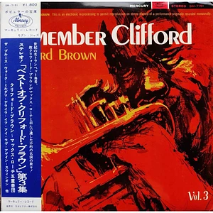 Clifford Brown, Clifford Brown and Max Roach - Remember Clifford - The Bests Of Clifford Brown Vol. III