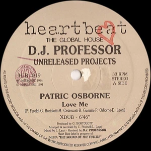 DJ Professor Presents Patric Osborne / Anticappella - Unreleased Projects