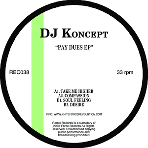 DJ Koncept - Pay Dues EP