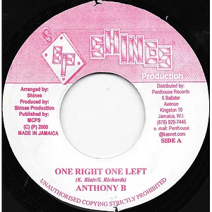 Anthony B / Natural Irie - One Right One Left / Kiss After Breakfast