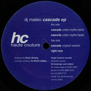 DJ Mateo - Cascade EP