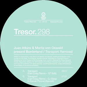 Juan Atkins & Moritz Von Oswald present Borderland - Transport Remixed (2024 Repress)