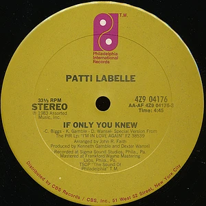 Patti LaBelle - If Only You Knew / I'll Never, Never Give Up