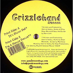 Grizzlehand - It's Disco Dub / I'm A Hansa Dansa