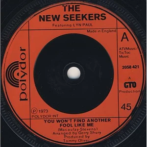 The New Seekers - You Won't Find Another Fool Like Me