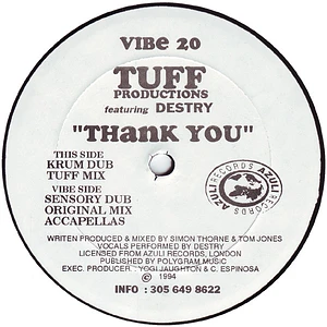 Tuff Productions Featuring Destry - Thank You