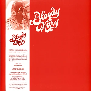 Bloody Mary - Bloody Mary Black Vinyl Edition