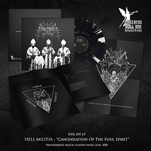 Hell Militia - Canonisation Of The Fool Spirit Black Cloudy Vinyl Edition