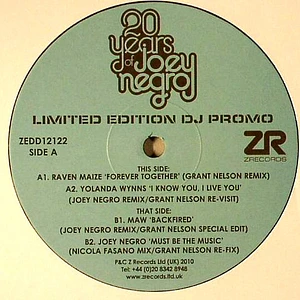 V.A. - 20 Years Of Joey Negro Limited Edition DJ Sampler