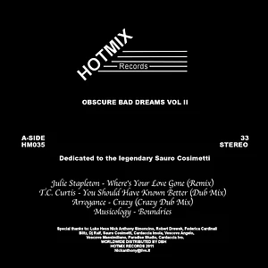 V.A. - Obscure Bad Dreams Volume 2 - Dedicated To The Legendary Sauro Cosimetti