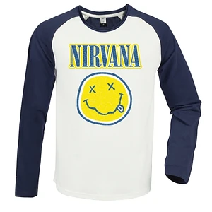 Nirvana - 2 Tone Logo Baseball Jersey