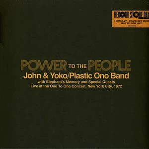John & Yoko's Plastic Ono Band Elephant's Memory - Power To The People - Live At The One To One Concert, New York City, 1972 Record Store Day 2025 Edition