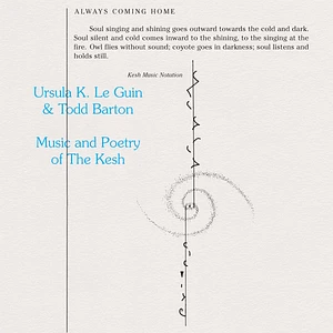 Ursula Le Guin & Todd Barton - Music And Poetry Of The Kesh