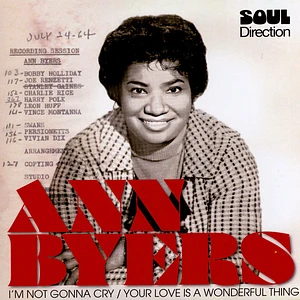 Ann Byers - I'm Not Gonna Cry / Your Love Is A Wonderful Thing