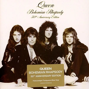 Queen - Bohemian Rhapsody / I'm In Love With My Car Limited Transparent Blue Vinyl Edition