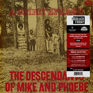 The Descendants Of Mike And Phoebe - A Spirit Speaks Black Friday Record Store Day 2025 Edition