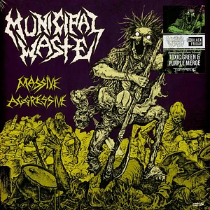 Municipal Waste - Massive Aggressive Black Friday Record Store Day 2025 Green / Purple Vinyl Edition