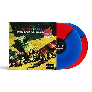 Bloods & Crips - Bangin' On Wax 2...The Saga Continues Record Store Day 2026 Red & Blue Half & Half Effect Vinyl Edition