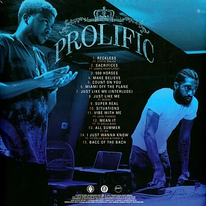 Nipsey Hussle & Bino Rideaux - Prolific HHV GSA Exclusive Cobalt Blue Vinyl Edition