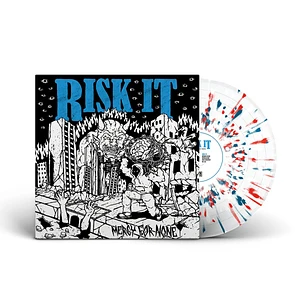 Risk It - Mercy For None Clear W Blue Red And White Splatter Vinyl Edition