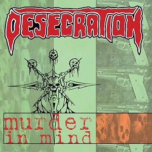 Desecration - Murder In Mind Mint Green & Red Spinner Vinyl Edition With White Splatter Vinyl Edition