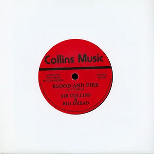 Unity Stars / Sir Collins & Big Dread - Blood And Fire / Mistitled - I Got To Go Girl