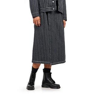 Carhartt WIP - W' Orlean Skirt "Orlean" Hickory Stripe Denim, 11 oz