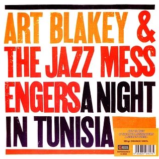 Art Blakey And The Jazz Messengers - A Night In Tunisia Orange Vinyl Edition