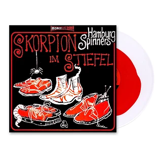 Hamburg Spinners (Carsten Erobique Meyer, David Nesselhauf, Dennis Rux, Lucas Kochbeck) - Skorpion Im Stiefel HHV Exclusive Yolk Red In Clear Vinyl Edition