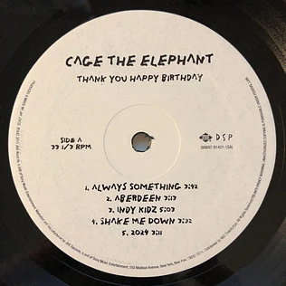 Cage The Elephant - Thank You Happy Birthday