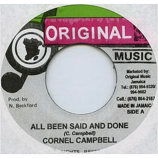 Cornell Campbell - All Been Said And Done
