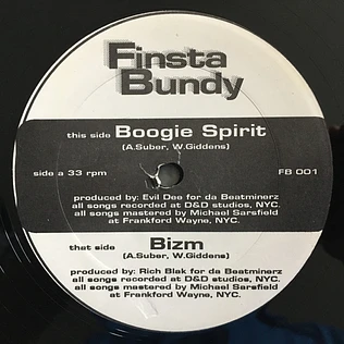 Finsta Bundy - Boogie Spirit / Bizm
