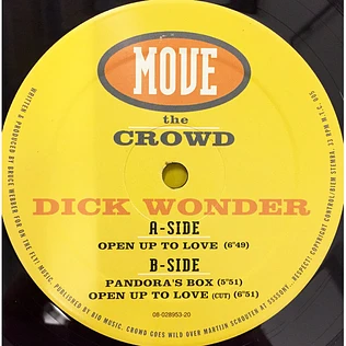 Dick Wonder - Pandora's Box / Open Up To Love