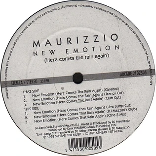 Maurizzio - New Emotion (Here Comes The Rain Again)