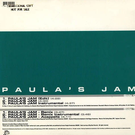 Paula Perry - Paula's Jam