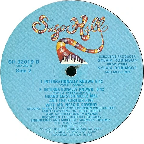 Grandmaster Melle Mel & The Furious Five - Beat Street / Internationally Known