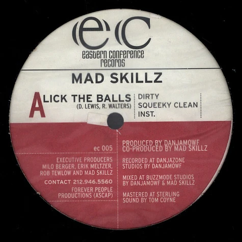 Mad Skillz - Lick The Balls / The Conceited Bastard