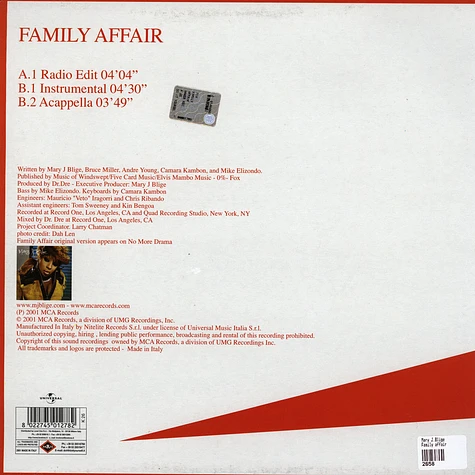 Mary J.Blige - Family affair
