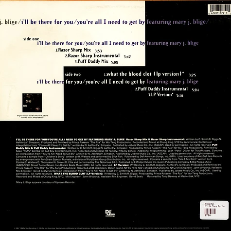 Method Man - I'll Be There For You / You're All I Need To Get By