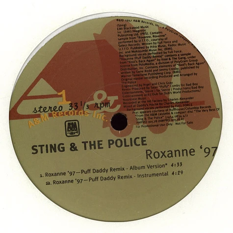 Sting & The Police - Roxanne '97 Feat. Pras