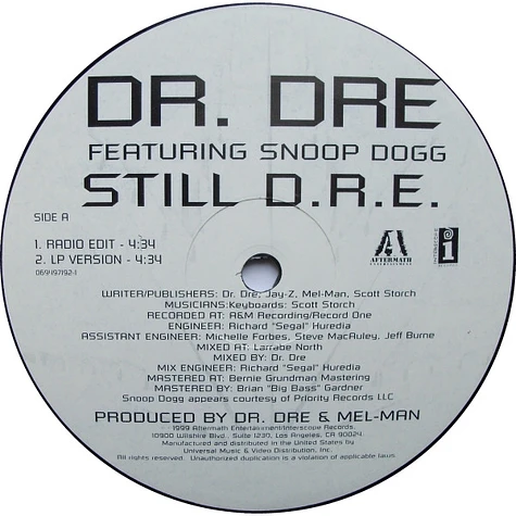 Dr. Dre & Snoop Dogg - Still D.R.E.