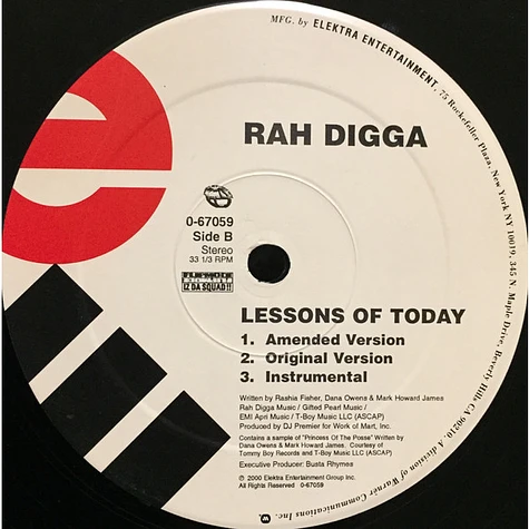 Rah Digga - Break Fool / Lessons Of Today