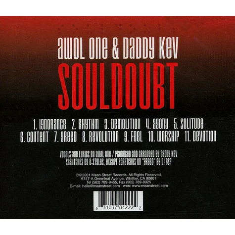 Awol One & Daddy Kev - Souldoubt