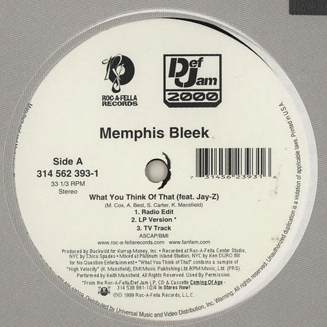 Memphis Bleek - What you think of that
