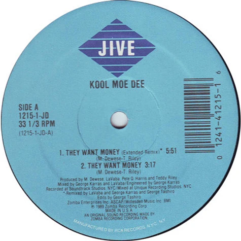 Kool Moe Dee - They Want Money