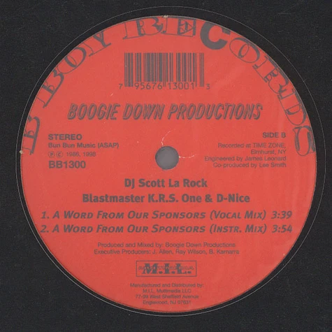 Boogie Down Productions - The bridge is over