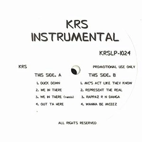 Krs One - Instrumentals