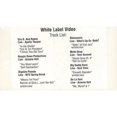 V.A. - The white label video