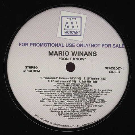 Mario Winans - Don't know remix feat. Mase